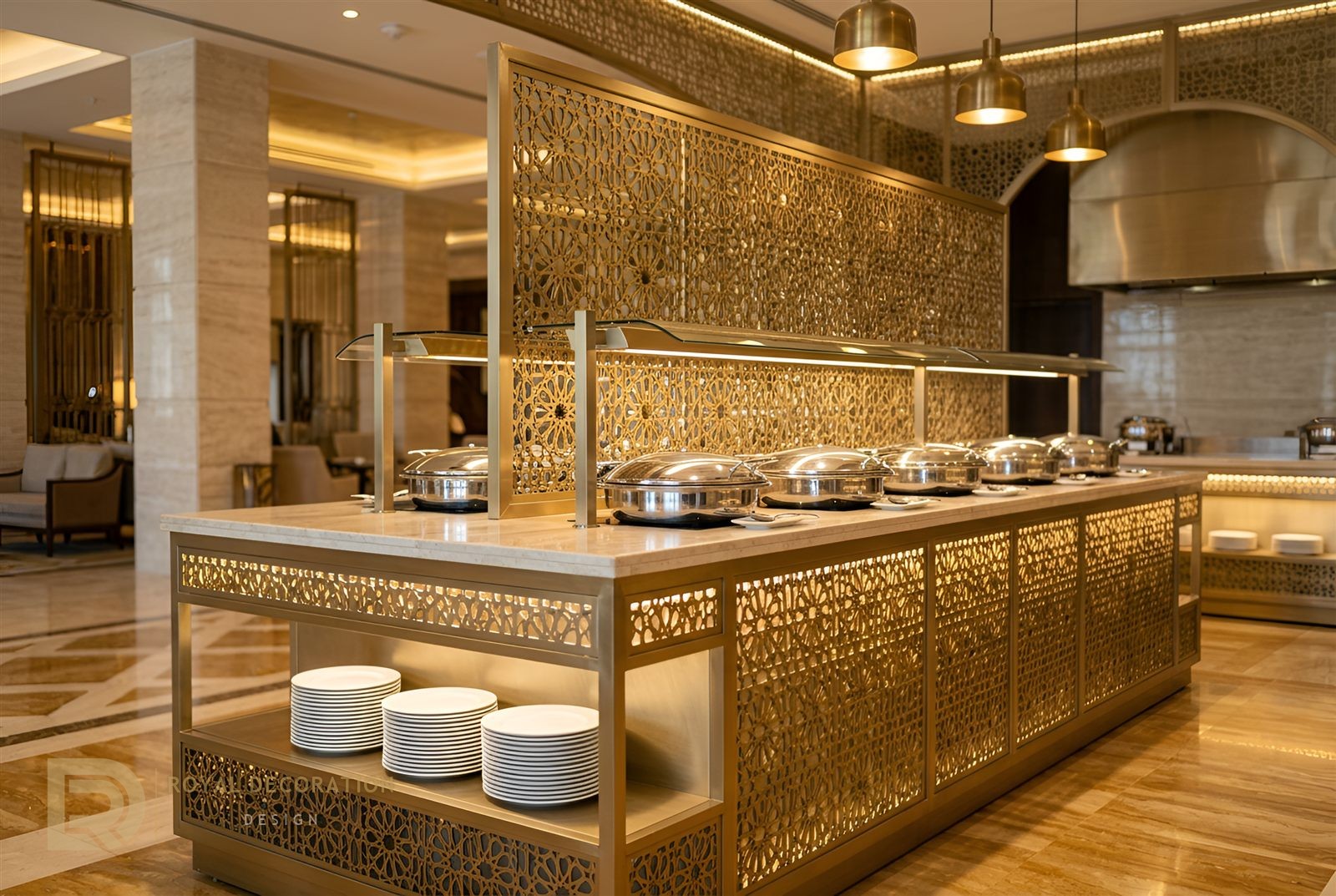 Five-Star Hotel &mdash; Champagne Gold &mdash; Buffet