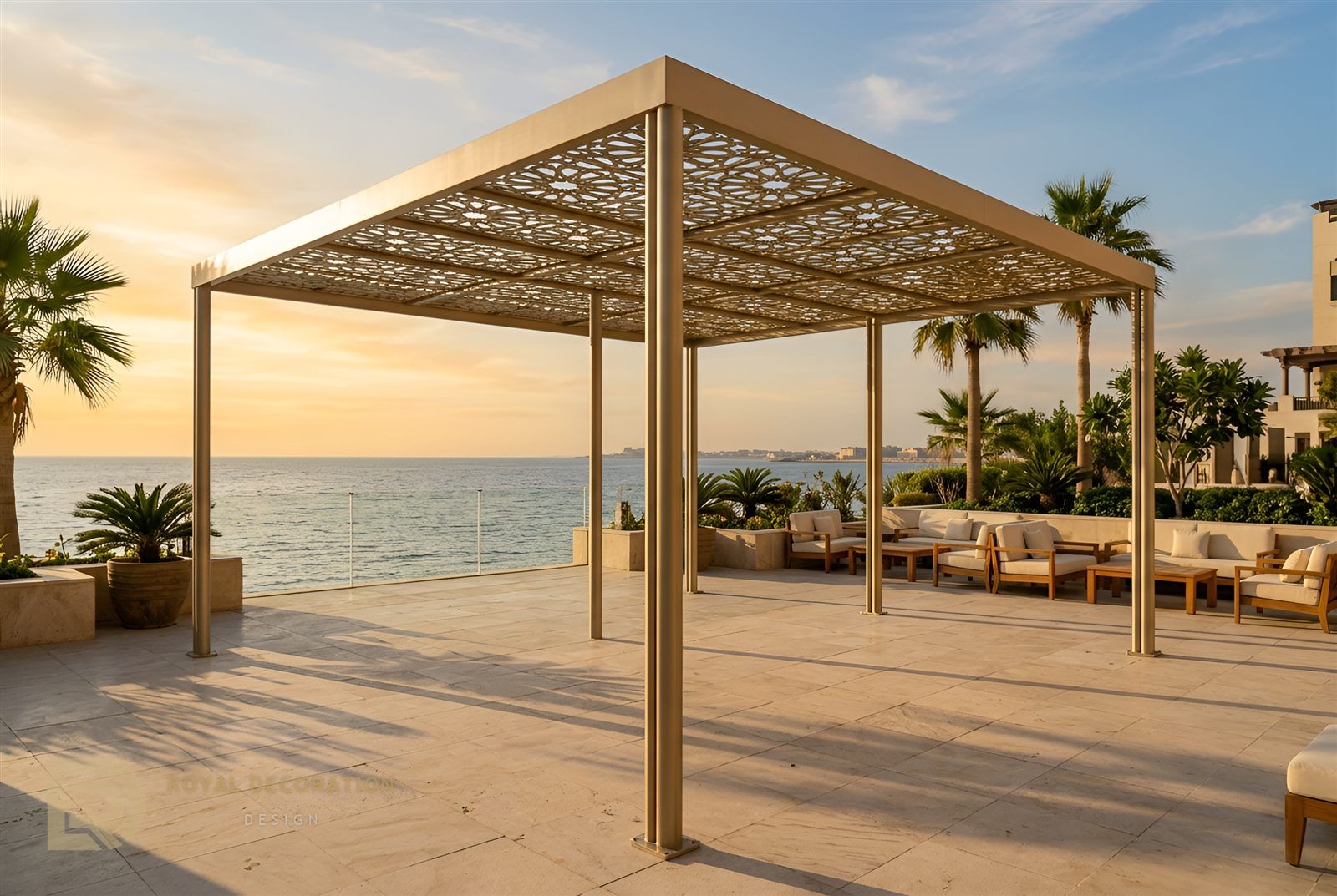 Five-Star Hotel &mdash; Champagne Gold &mdash; Pergola terrace, Red Sea