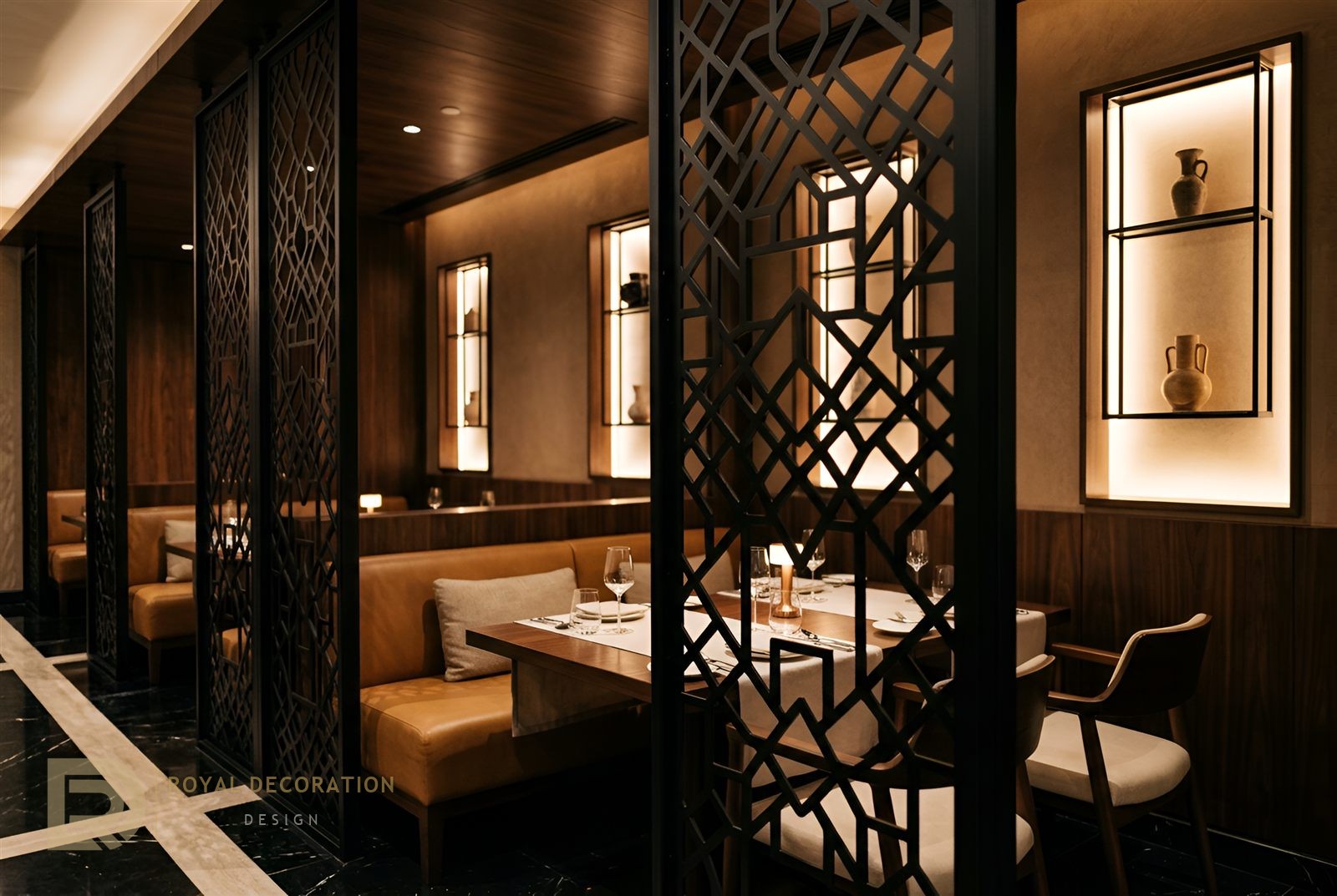 Five-Star Hotel — Matte Black PVD — Fine dining