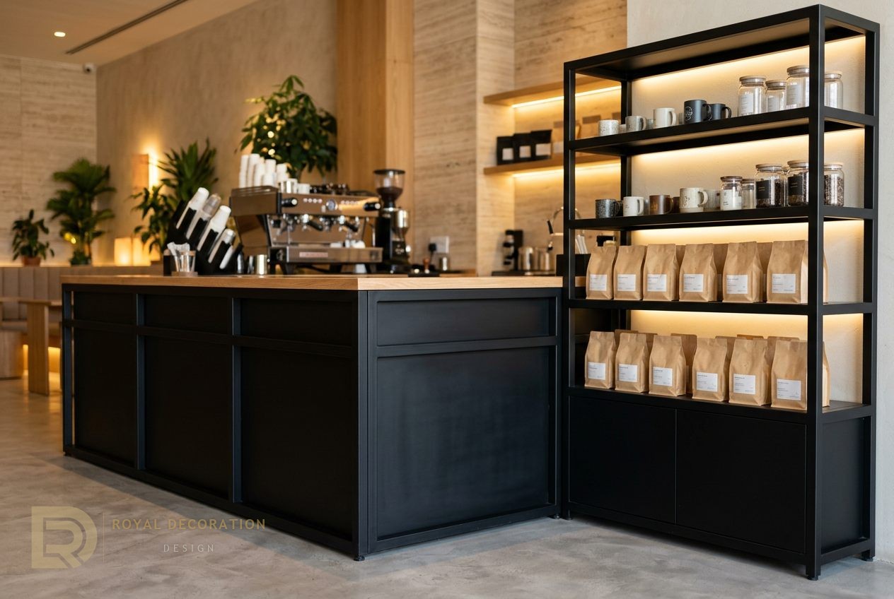 Jeddah cafe coffee counter