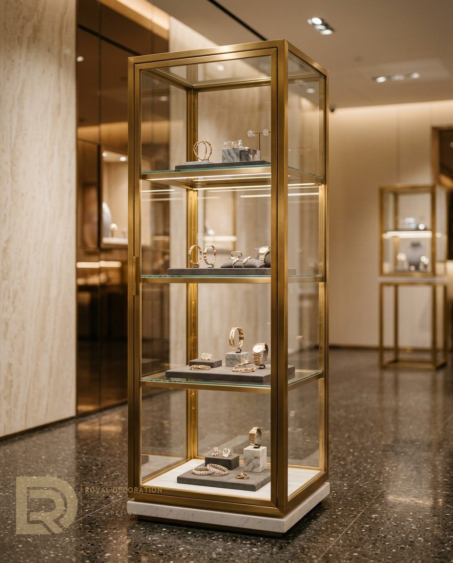 Jewellery showroom gold showcase