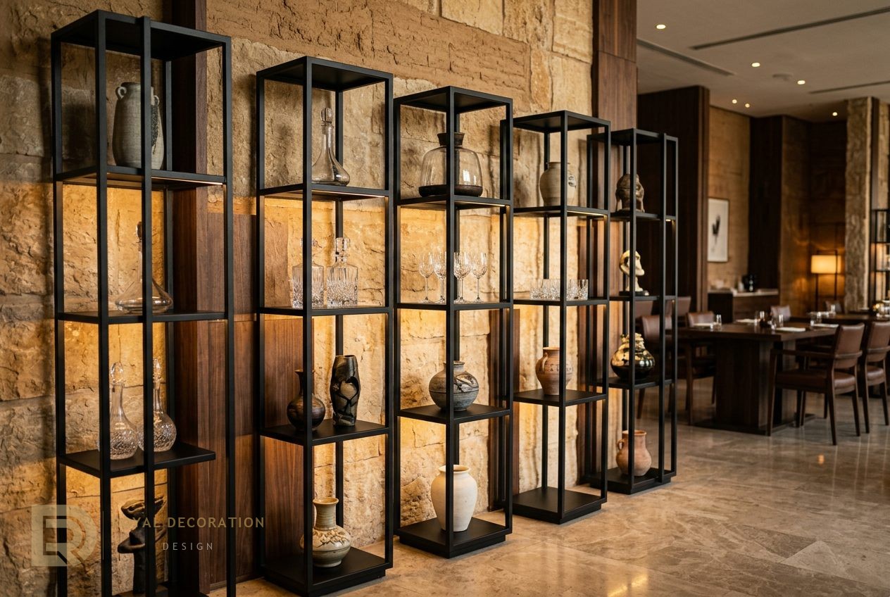 Riyadh restaurant floor stands