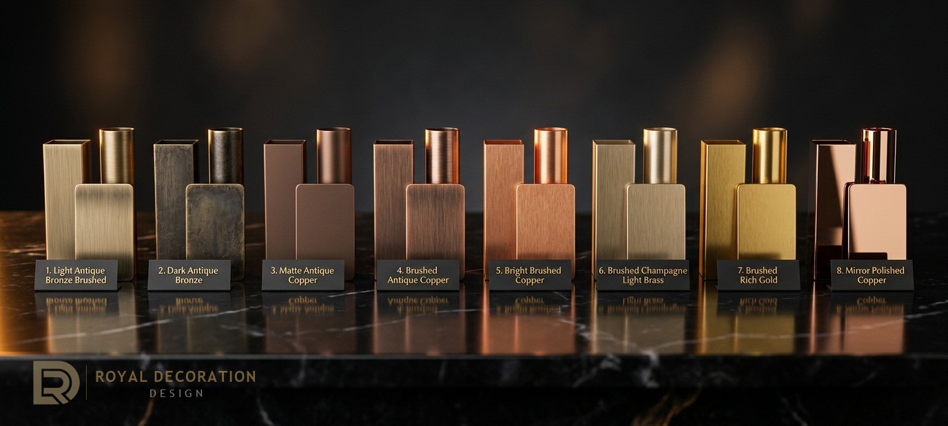 Eight signature electroplated tones
