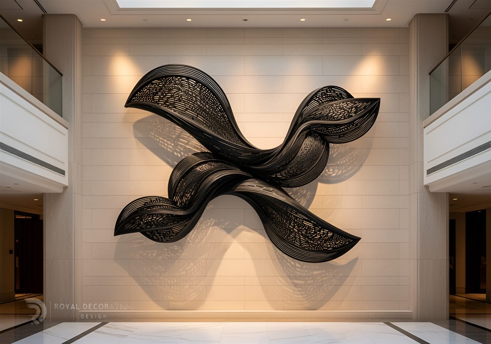 Royal Decoration art-installations-black, luxury hotel