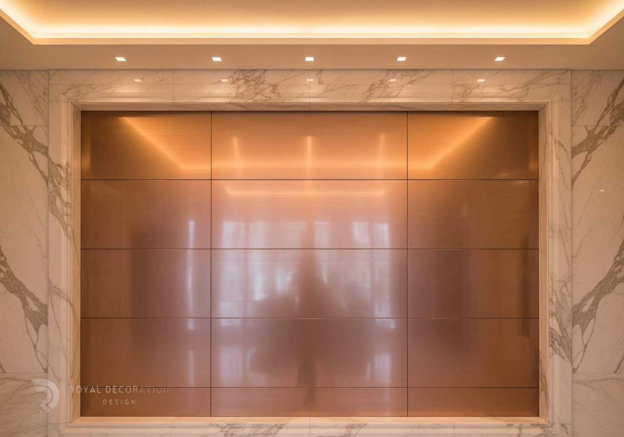 Royal Decoration cladding-rose, luxury hotel