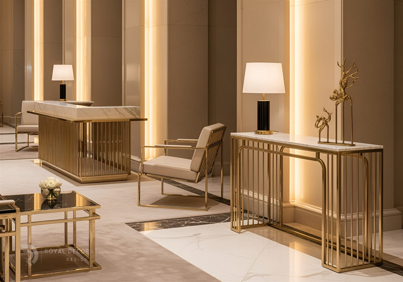 Royal Decoration furniture-gold, luxury hotel