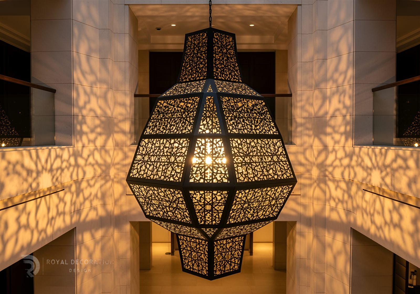 Royal Decoration lighting-chandelier-black, luxury hotel