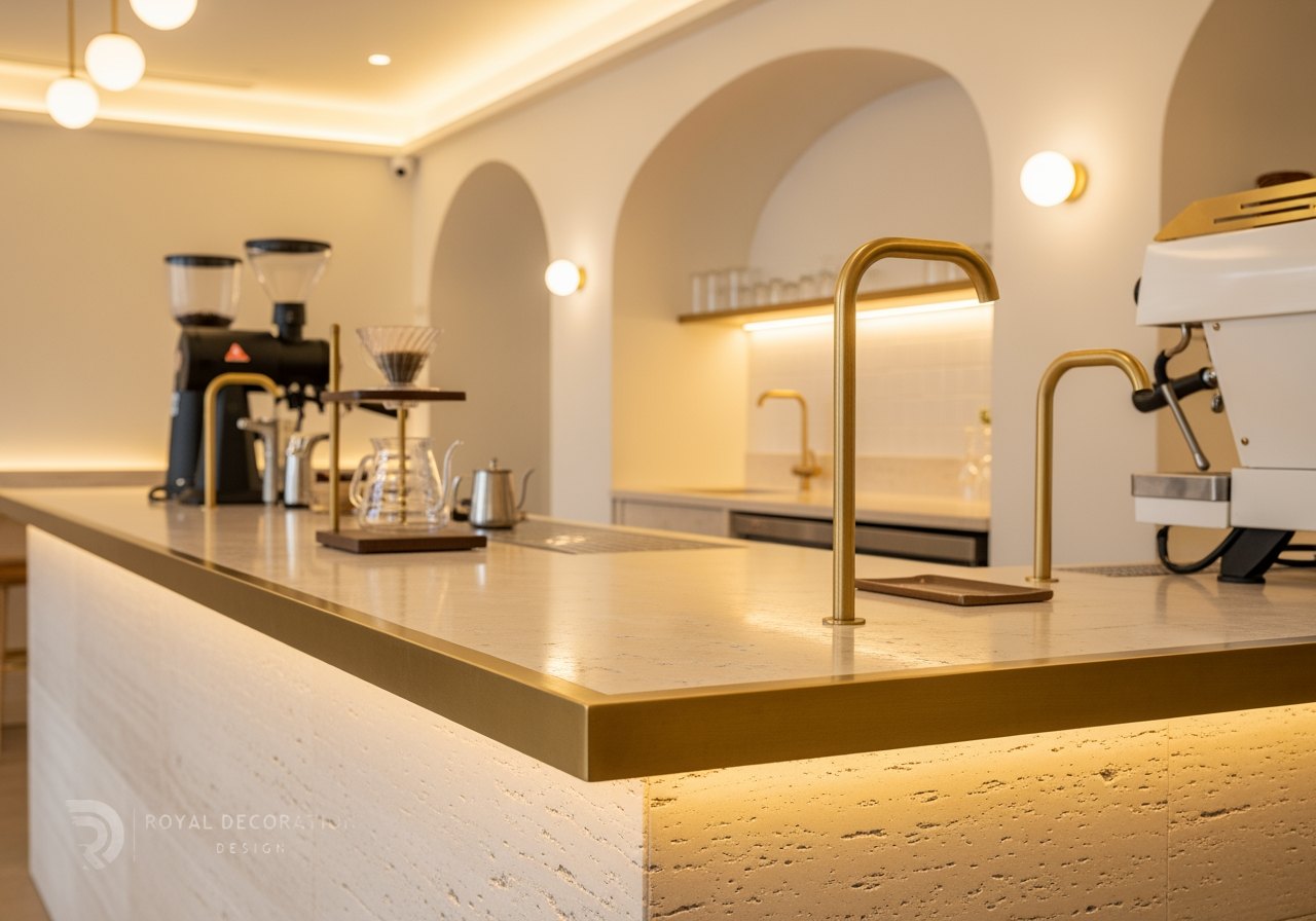 Retail & F&B — PVD brass bar counter