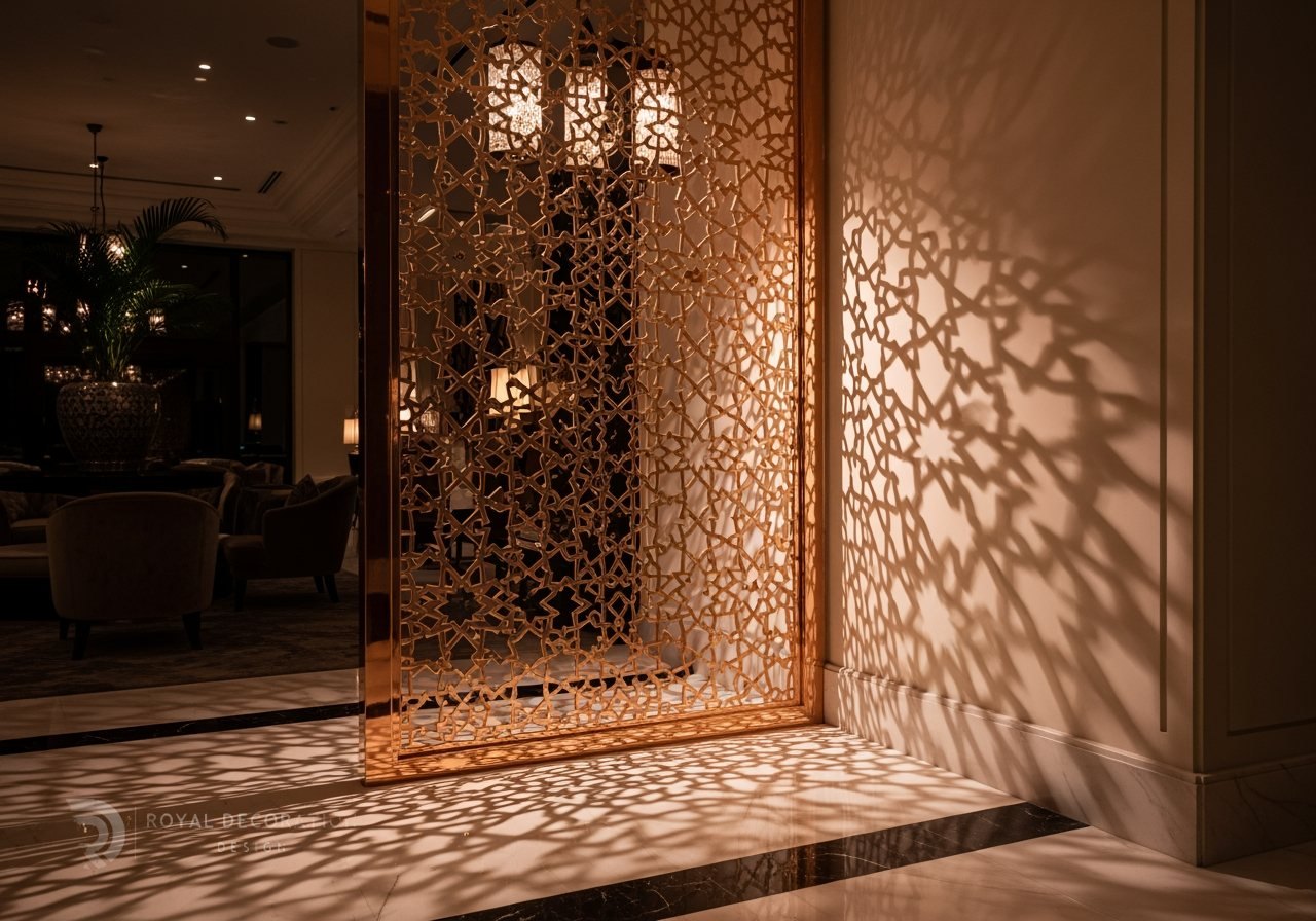Royal Decoration screens-rose, luxury hotel