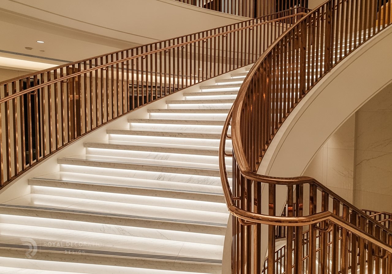 Royal Decoration stainless-rose, luxury hotel